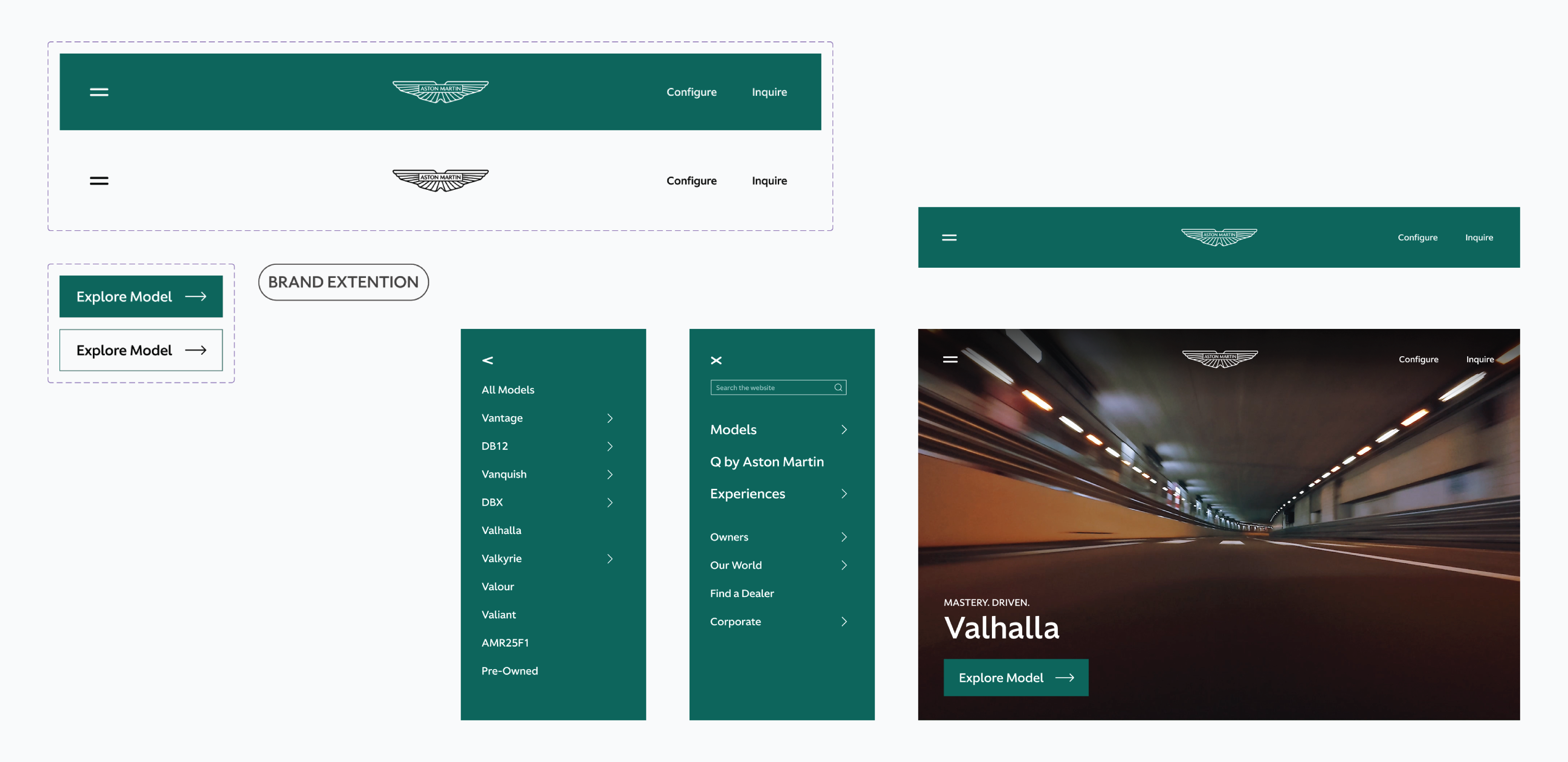 Components made in Figma for the website.