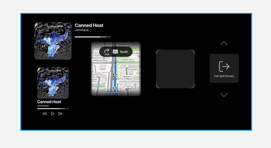 Standalone elements to be inserted in the gauge cluster screen.