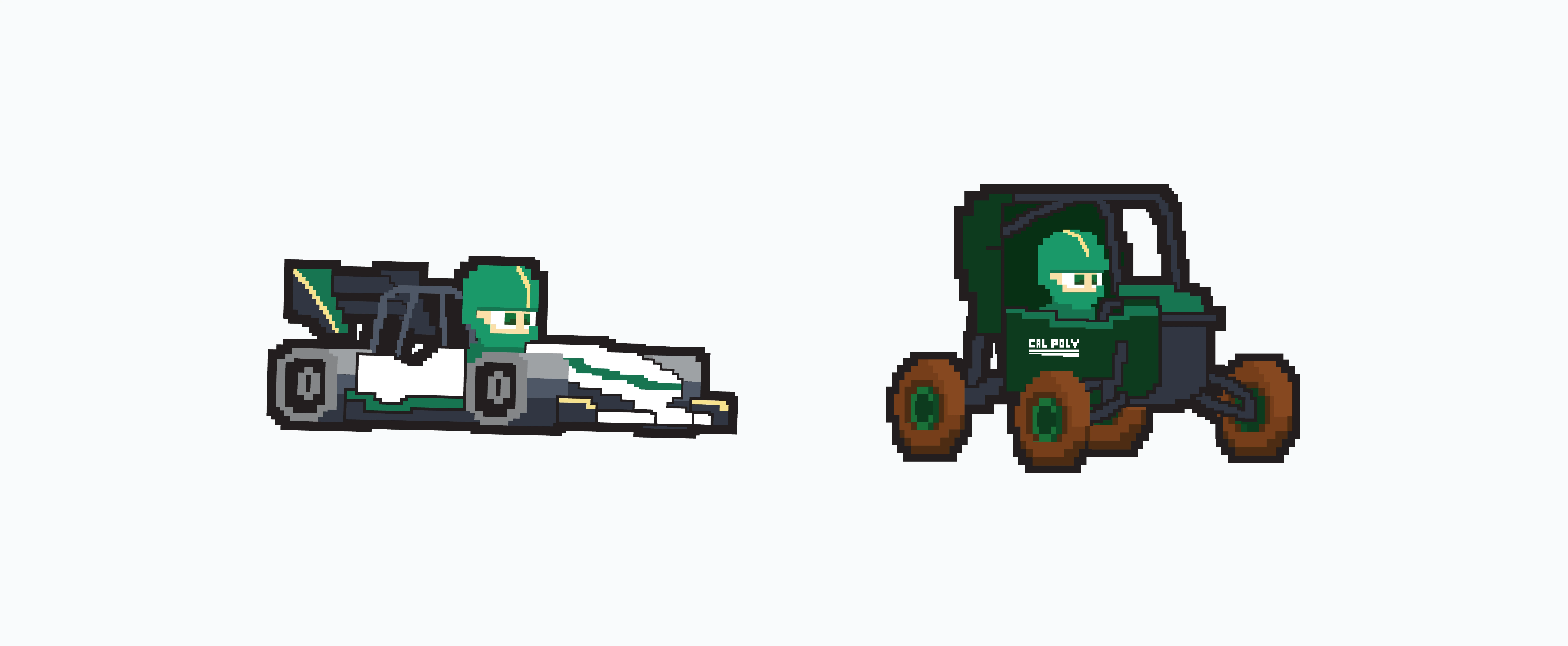 Cal Poly Racing pixel art thumbnail